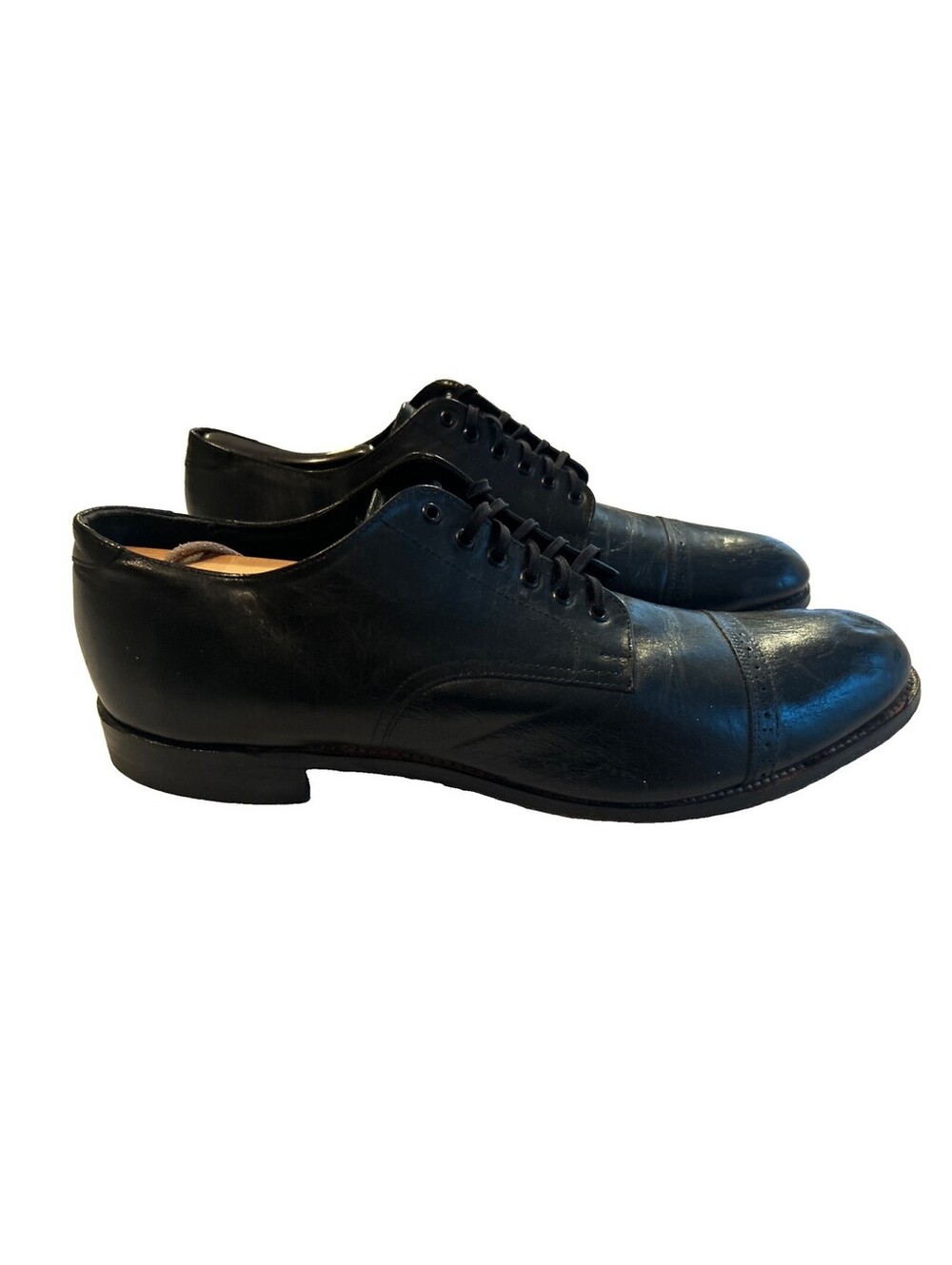 Stacy Adams Dress Shoes Mens Size 12 D Leather Cap Toe Oxford Goodyear Welt